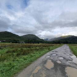 Walking from our accomodation in Patterdale to Ullswater lake