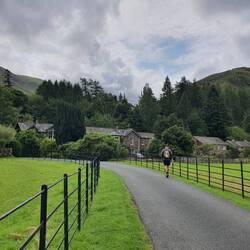 Cream tea at Howtown tea rooms.