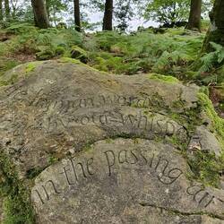 Poetry stones. Kathleen Raine