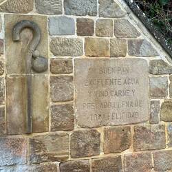 Message on a fountain