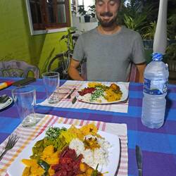 Nach 1/1/2h war unser leckeres Dinner ready