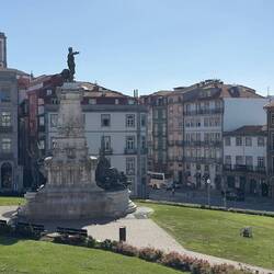 Across street from the Palácio da Bolsa