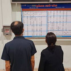 Nicht so trubelig: 14 Züge fahren täglich ab Saigon