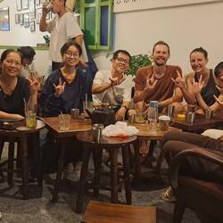 Stiller Stammtisch in Saigon