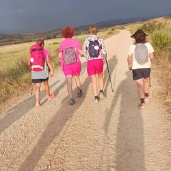 These ladies was walking and talking.