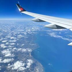 The view above Lake Michigan