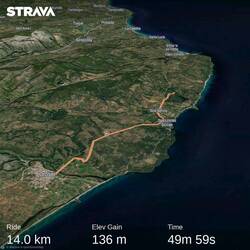 Hjóluðum 35 km, gleymdi að strava, á gíralausum hjólgarmi