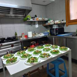 Beautiful vegetarian meal.