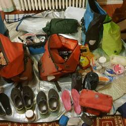 aussen alles nass & dreckig