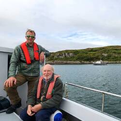 Lussa Bay on Jura for a boat picnic
