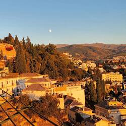 Sunset from Hotel Alhambra Palace
