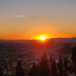 Sunset from Hotel Alhambra Palace