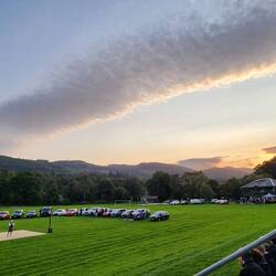 Stunning evening sky at the highland night