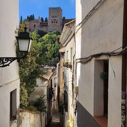 Distant view of La Alhambra