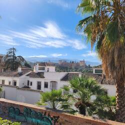 Distant view of La Alhambra