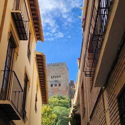 Distant view of La Alhambra