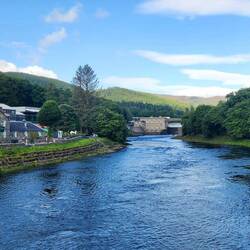 River Tummel & Pitlochry Dam in the morning sun