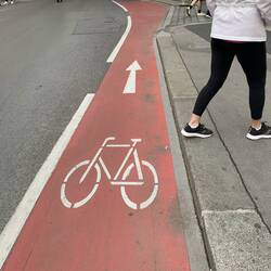 Love dedicated bike lanes.