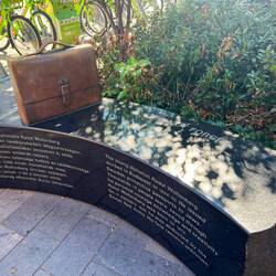 Monument to Raul Wallenberg who saved many Hungarian jews during Holocaust