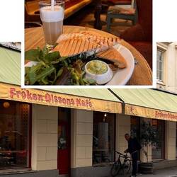 Frühstück im Fröken Olssons Kafé.