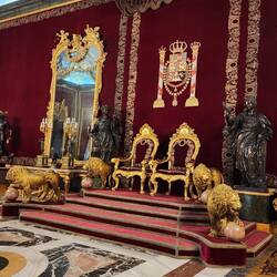 I snuck this pic of the throne room.