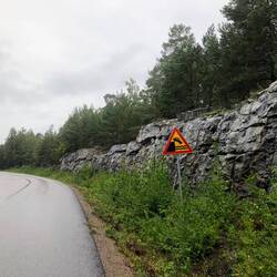 Achtung, gleich endet die Strasse...