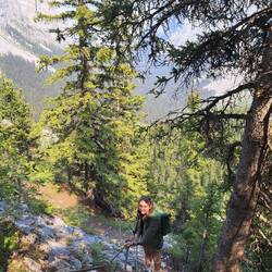 Talblick von der Metallstege.