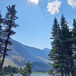 Die kalte Bergsee-Belohnung.