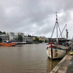 der Aurajoki fliesst mitten durch Turku