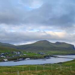 Evening walk view of Miðvágur