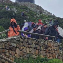 This is the lighthouse at Cape of Good Hope. I ran all the way to the top.