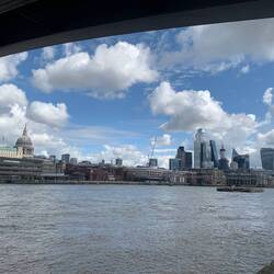 St Paul's Cathedral from under Blackfriars Bridge