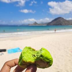 grünes Milchbrötchen