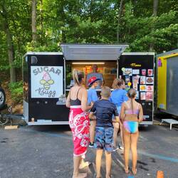 Enjoyed the periodic visits by local food trucks