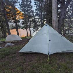 Camp at Dorothy lake