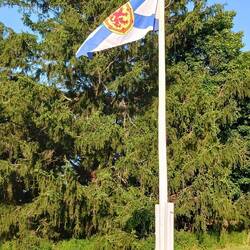 Nova Scotia flag at the B&B