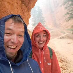 Regen überrascht uns!