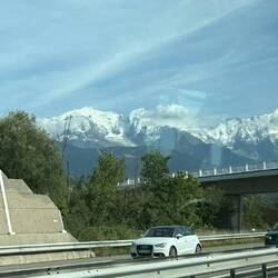 Driving to Chamonix