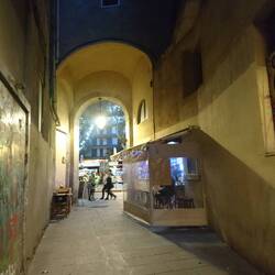 And the alleyway leading away from Las Ramblas.