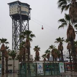 Cable car from the beach to Montjuic - also an important scene in the books.
