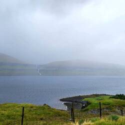 Waterfall on Streymoy Island, across from Ljosa