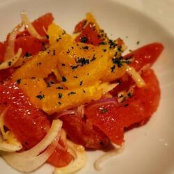 Orange and fennel salad