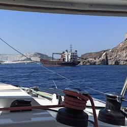 Einfahrt in die bucht von Gyali..