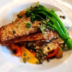 Local fish of the day, salmon!