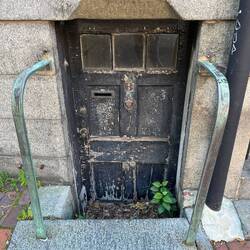 Old basement doors (now turned into apartments)