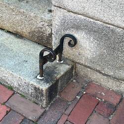 For cleaning muck off shoes in olden days