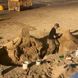 Creative sand castles