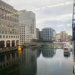 Canary Wharf from the tube