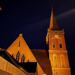 Kirche in Heerde bei unserem Abendspaziergang