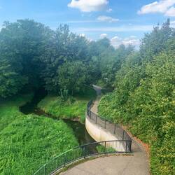 Walking path to Pittville